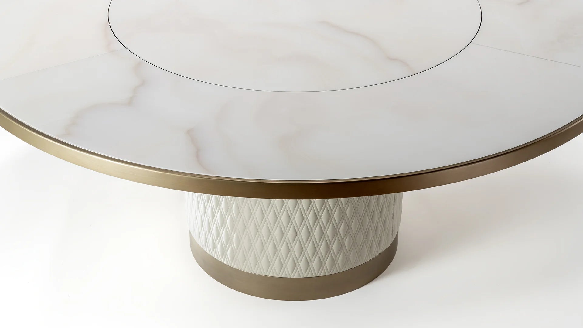 Signore Degli Anelli 72 Steel tavolo tondo piano legnoreflex