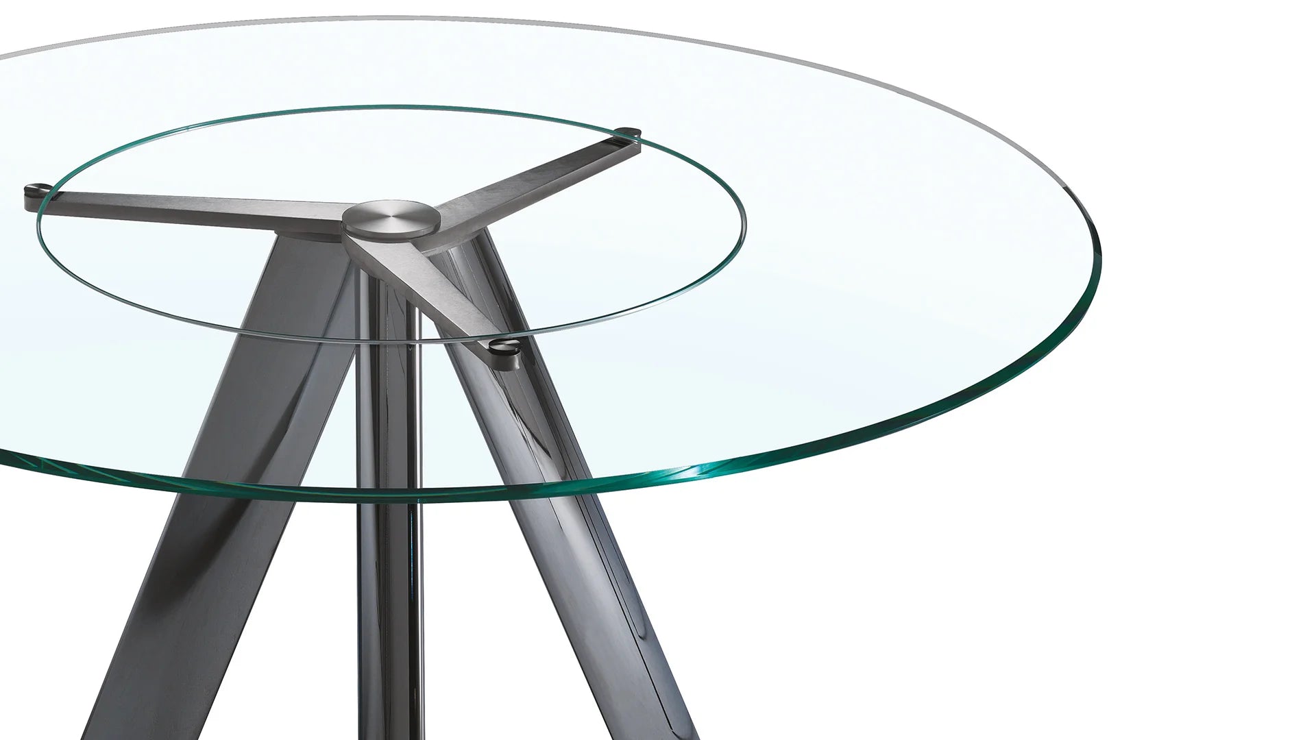 Lem 72 tavolo piano vetro