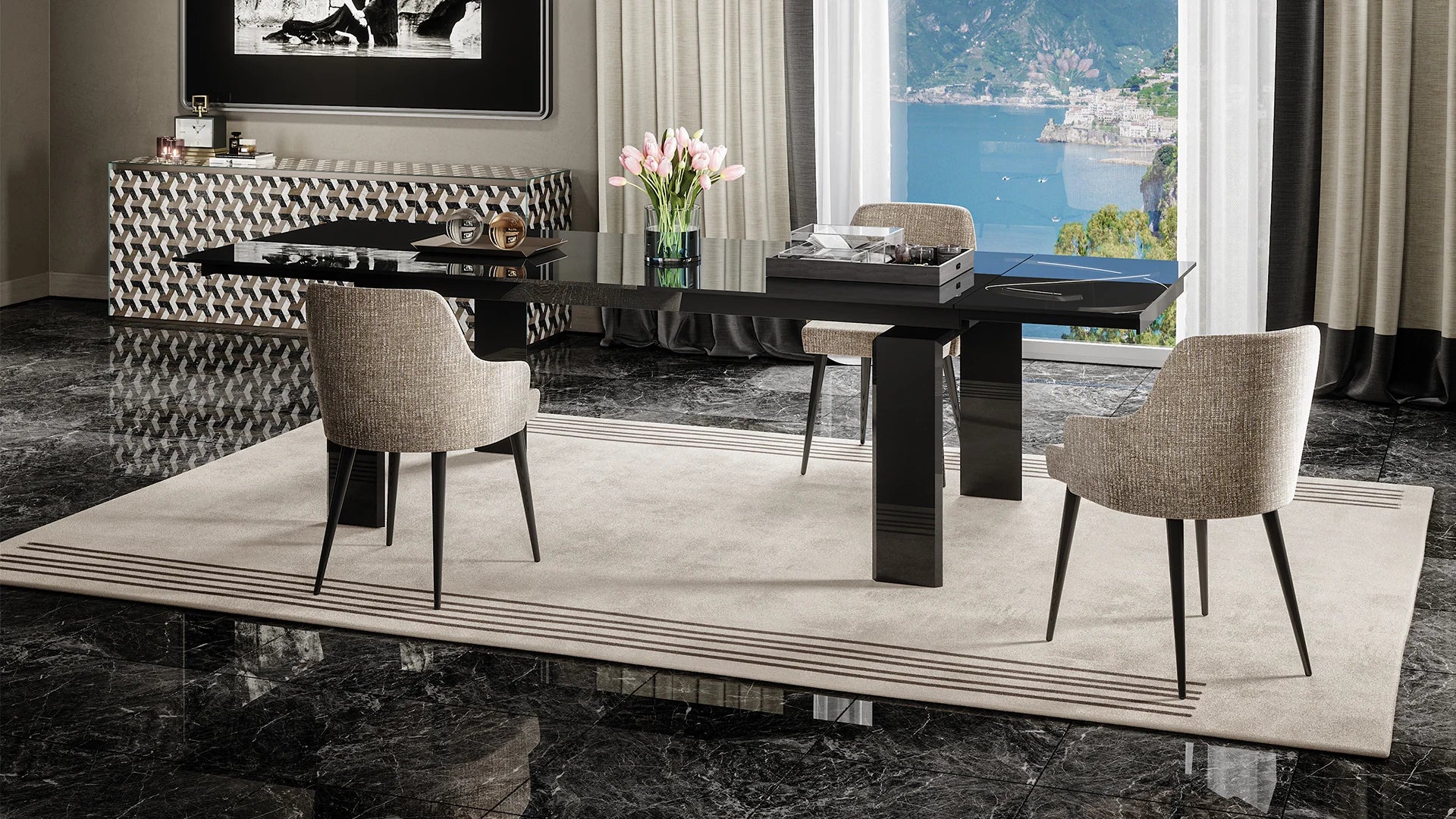 Dardo 72 tavolo allungabile piano legnoreflex