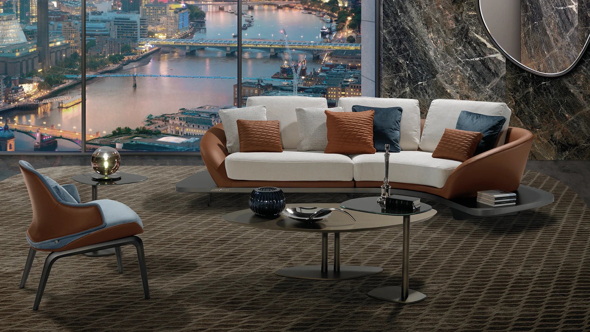 Segno Sofa Wood divano