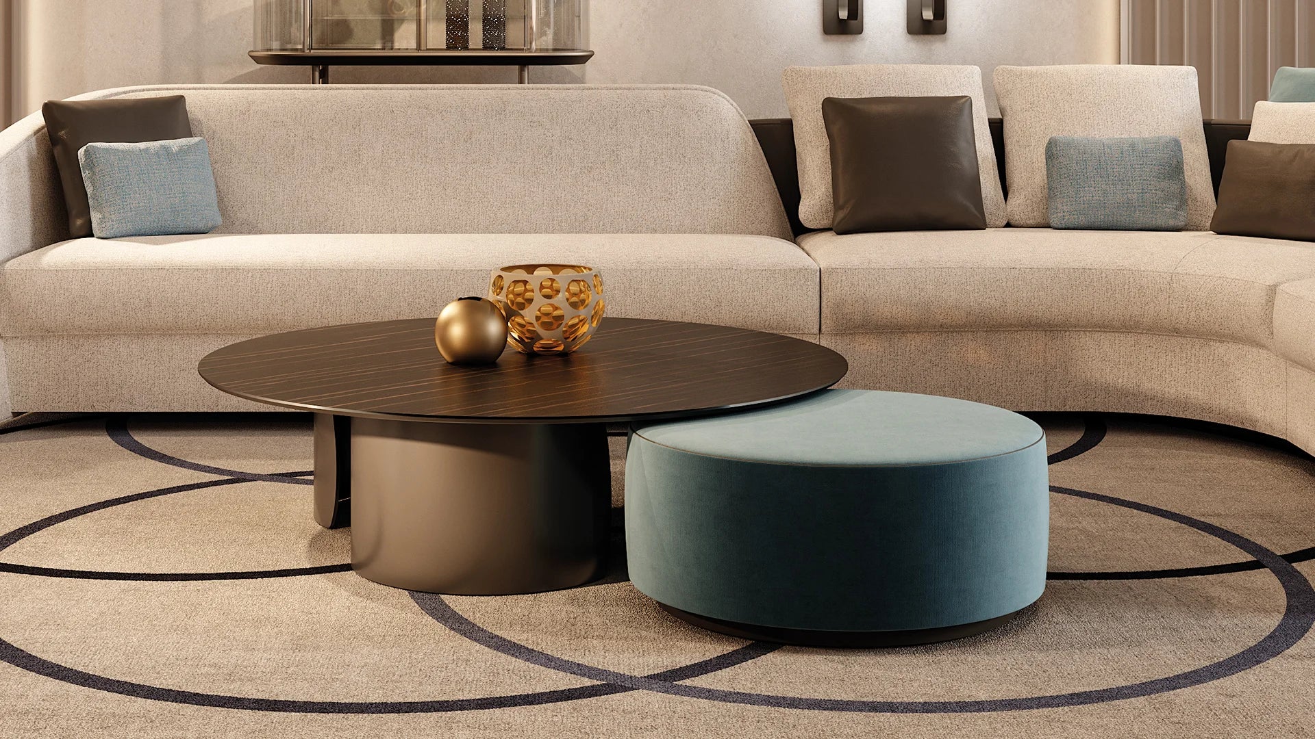 Petalo 40 tavolino top vetro