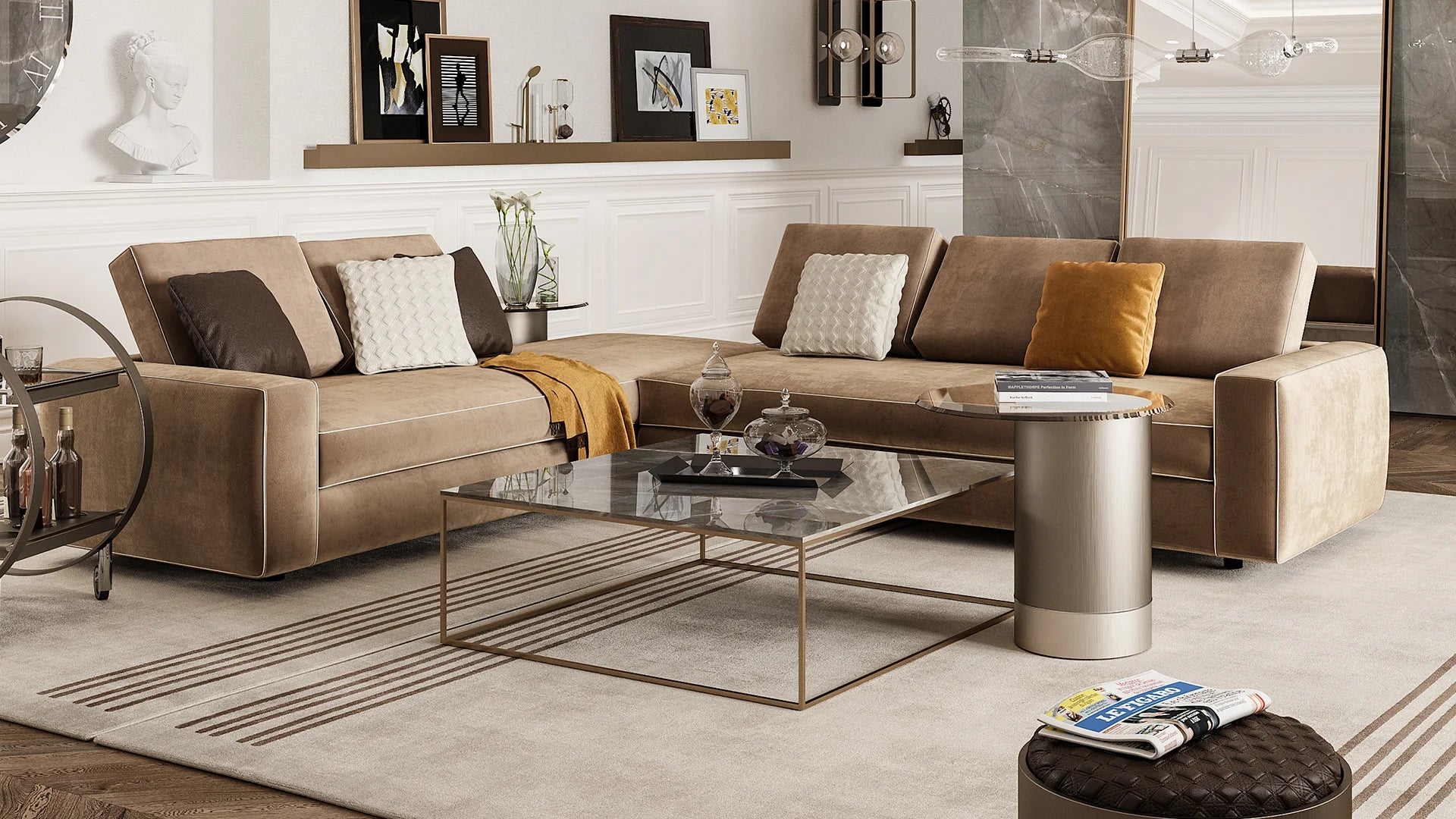 Kubo 40 tavolino top marmoreflex