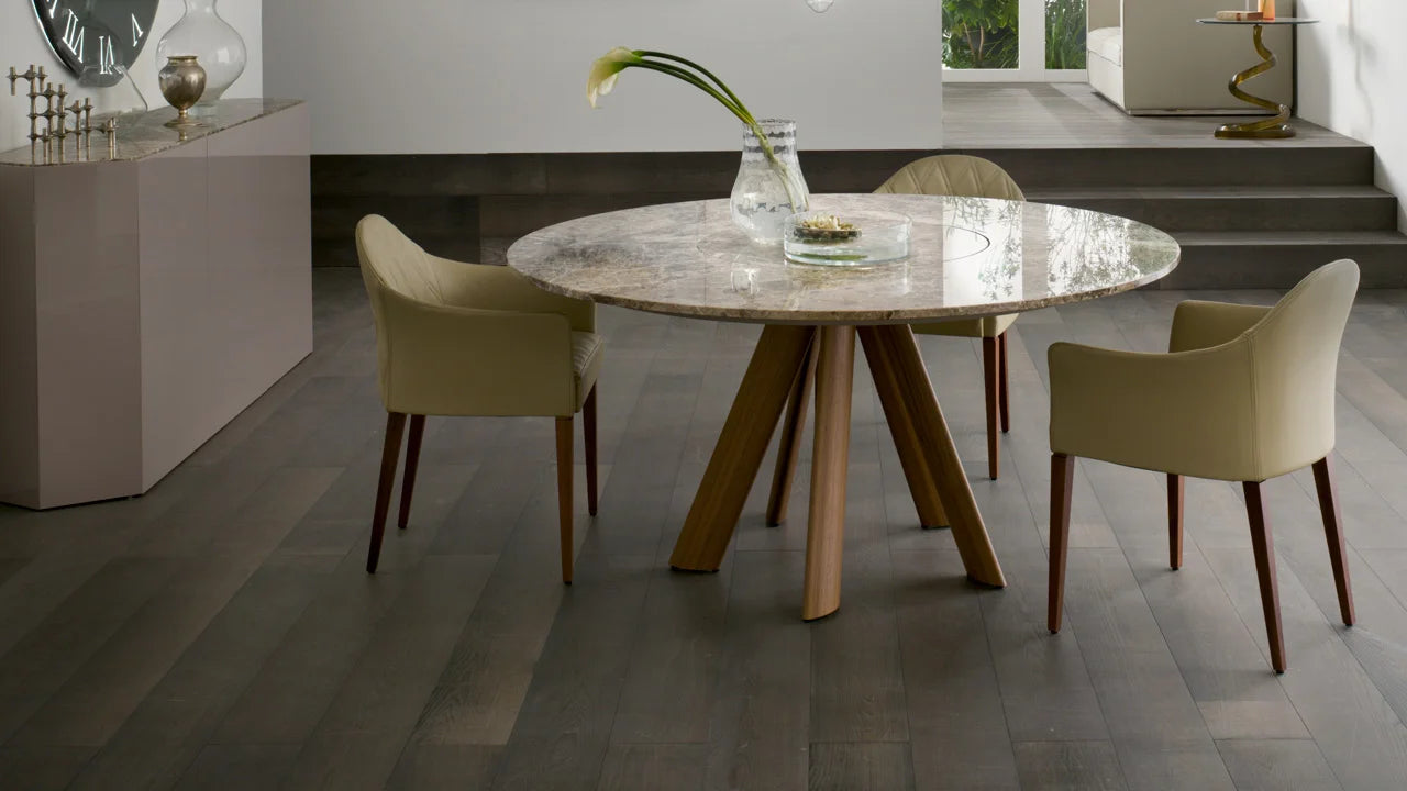 Lem 72 tavolo piano vetro