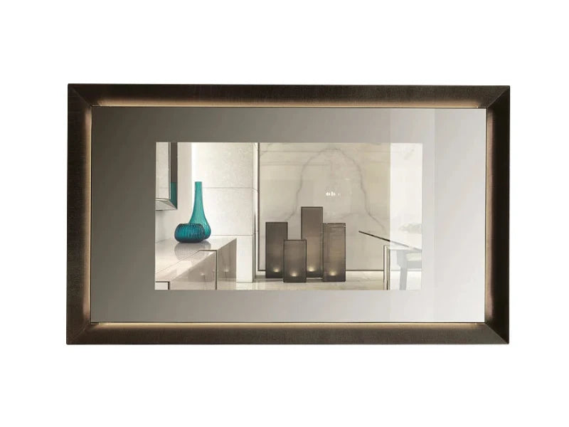 Prisma specchio contenitore tv