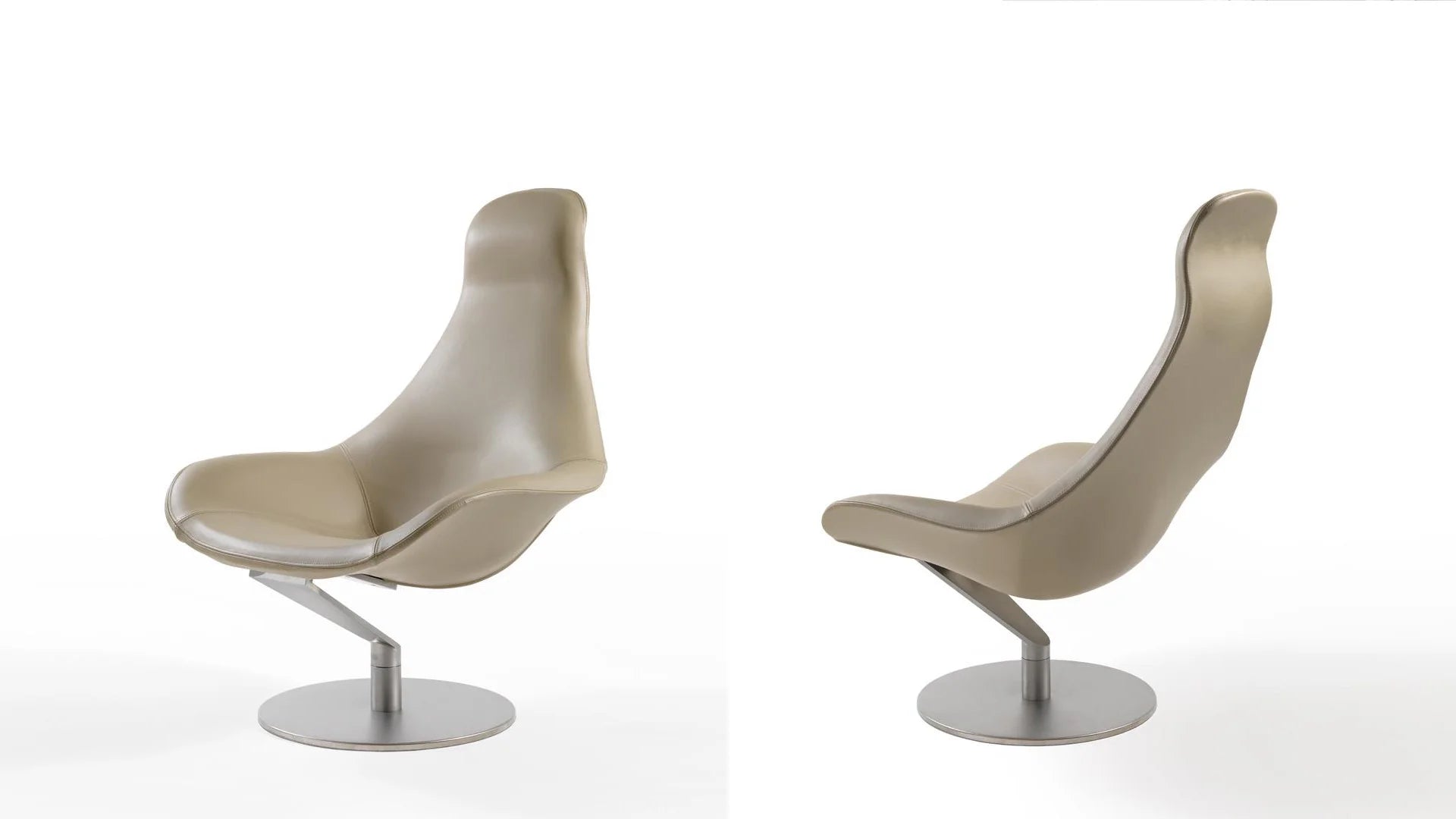 Zenith poltrona pelle nabuk