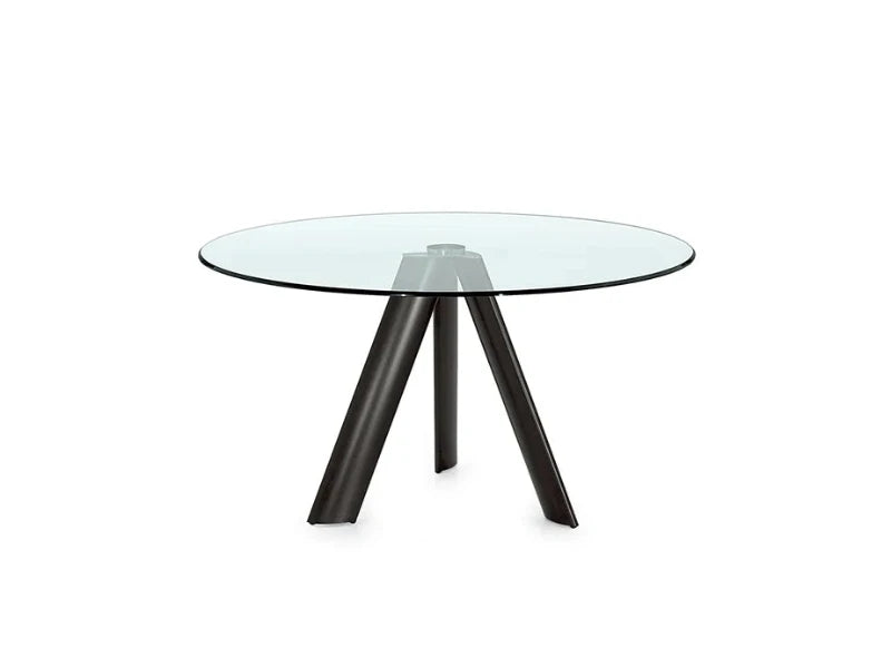 Lem 72 tavolo piano vetro