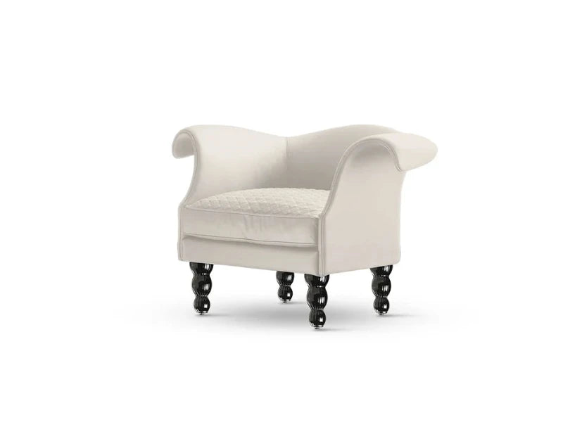 Casanova poltrona alta pelle nabuk