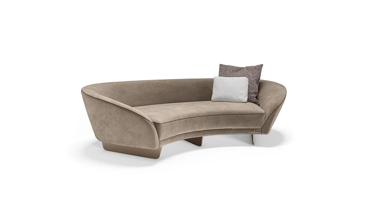 Segno Sofa Lounge divano pelle nabuk
