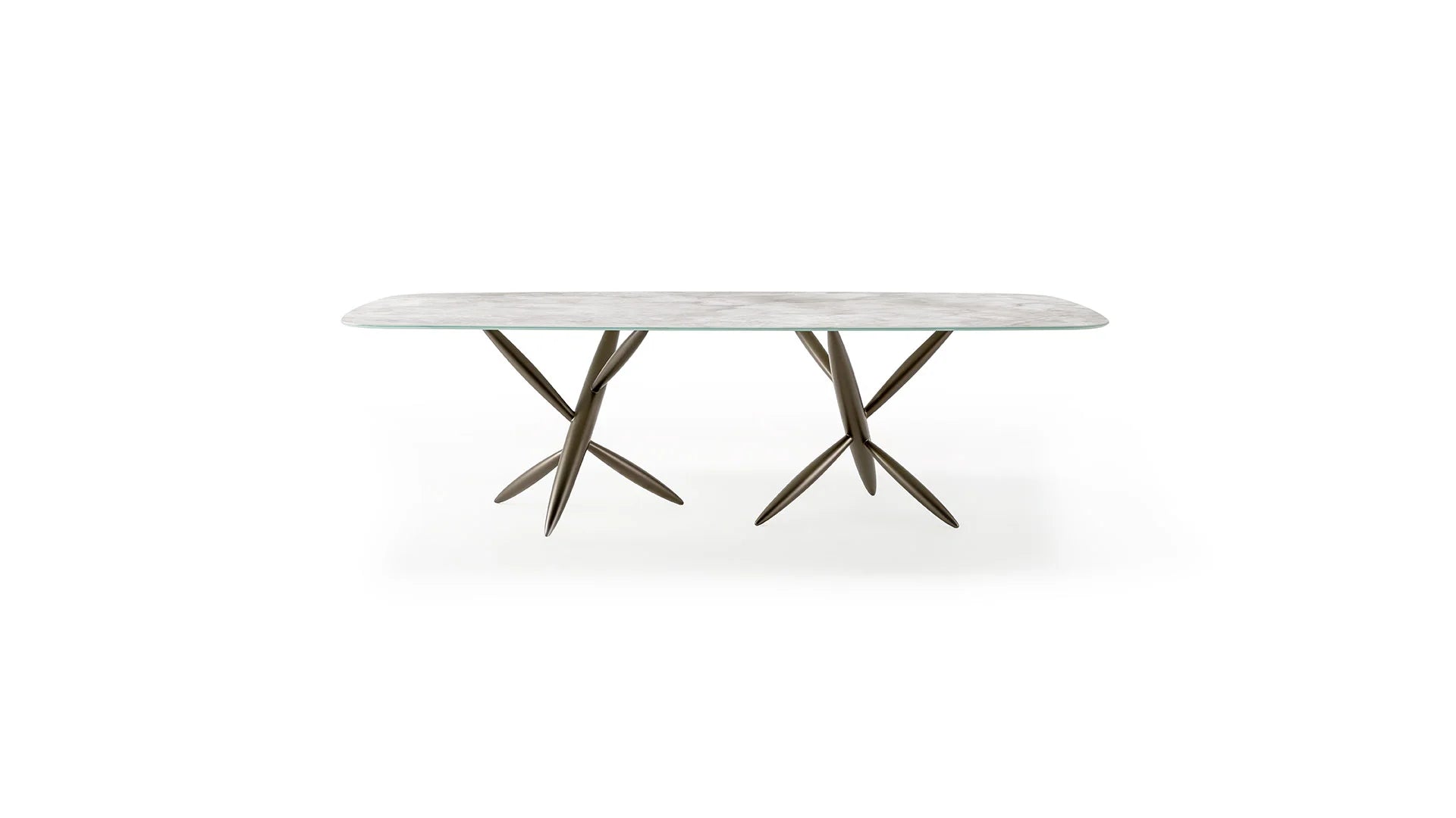 Pitto 72 tavolo piano vetro