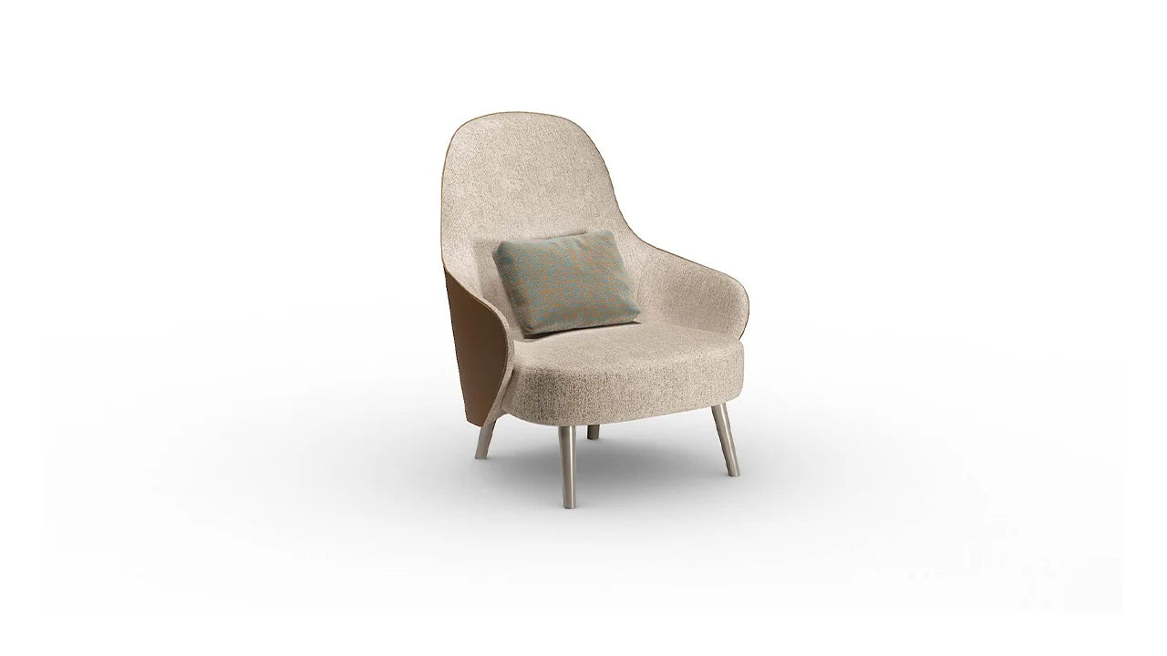 Ludwig poltrona pelle nabuk