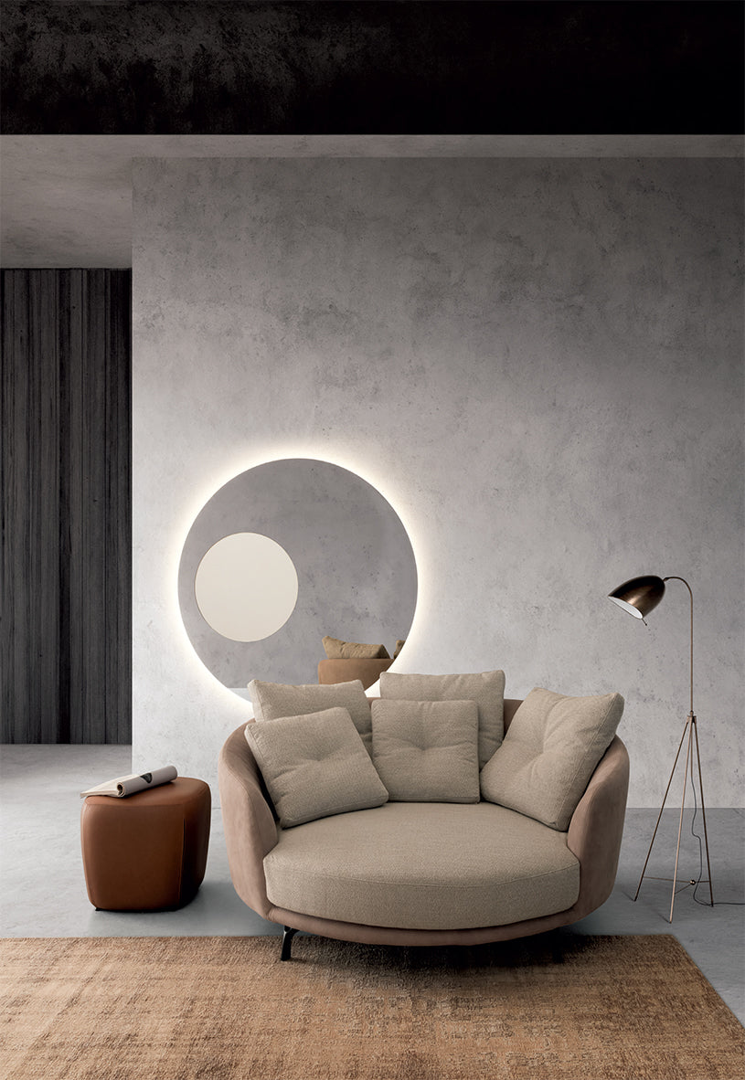 Ethos poltrona pelle rustik nabuk