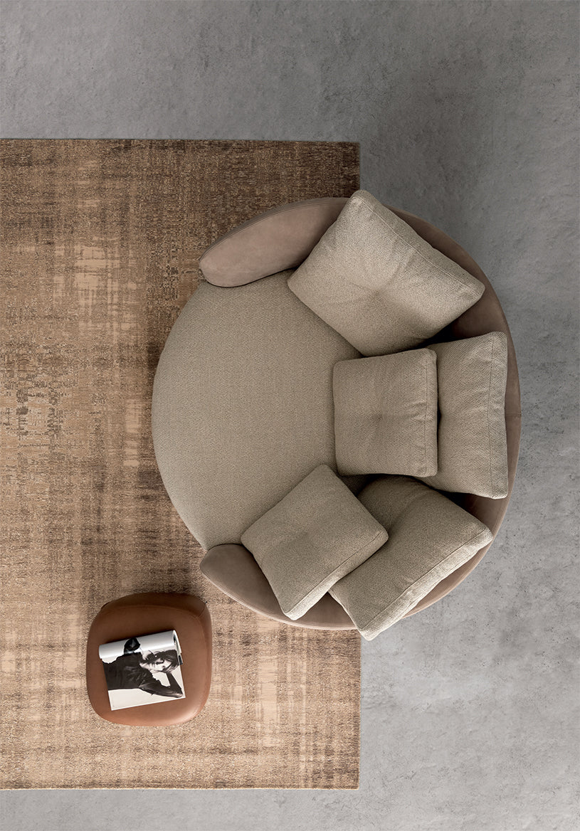 Ethos poltrona pelle rustik nabuk