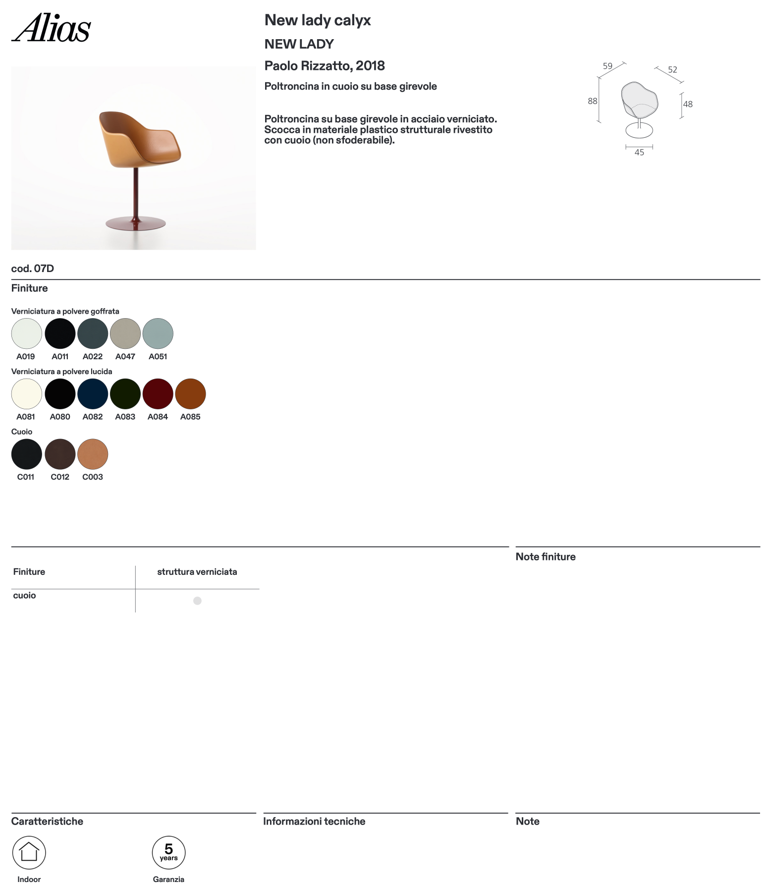 New Lady Calyx sedia