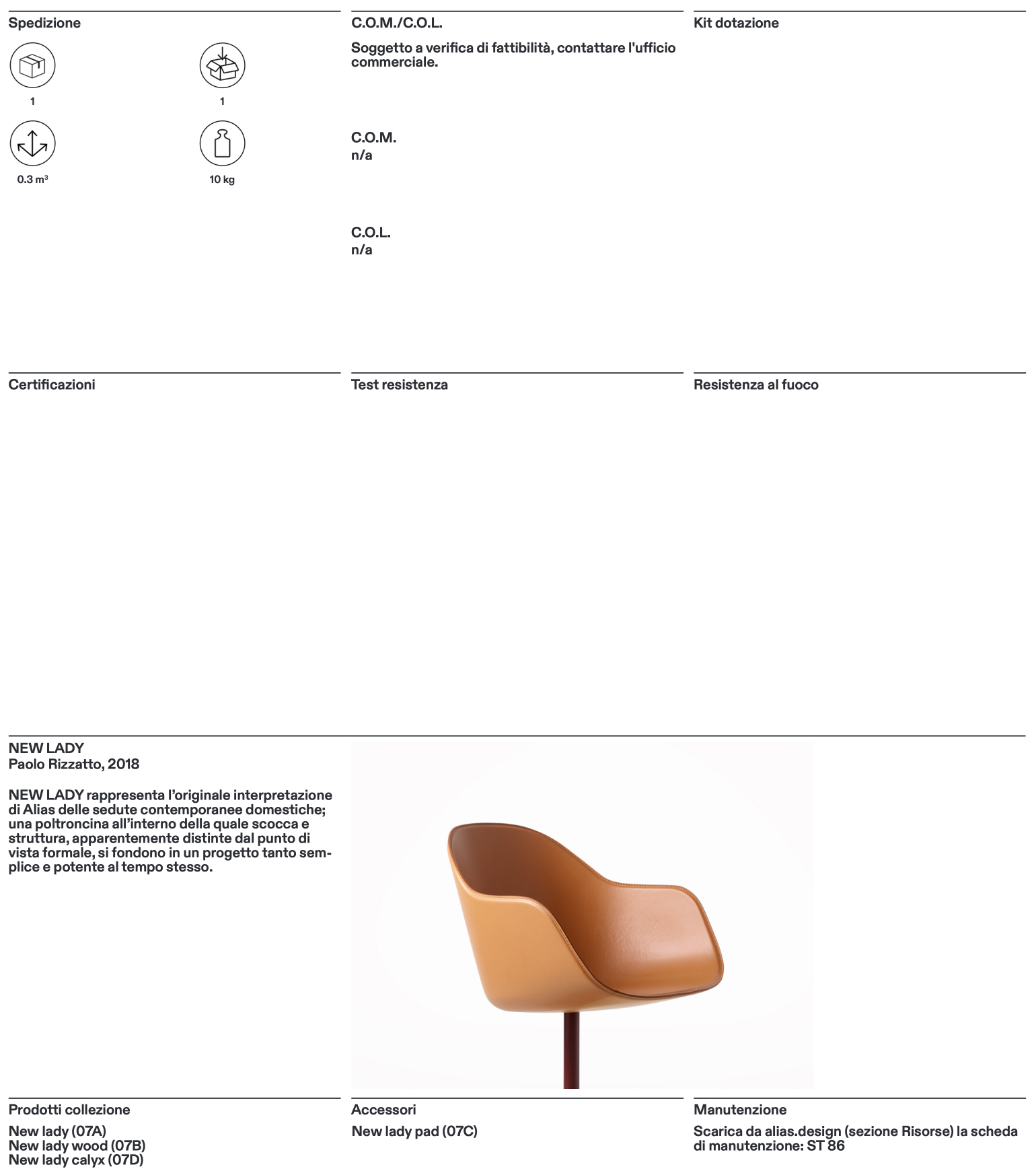 New Lady Calyx sedia