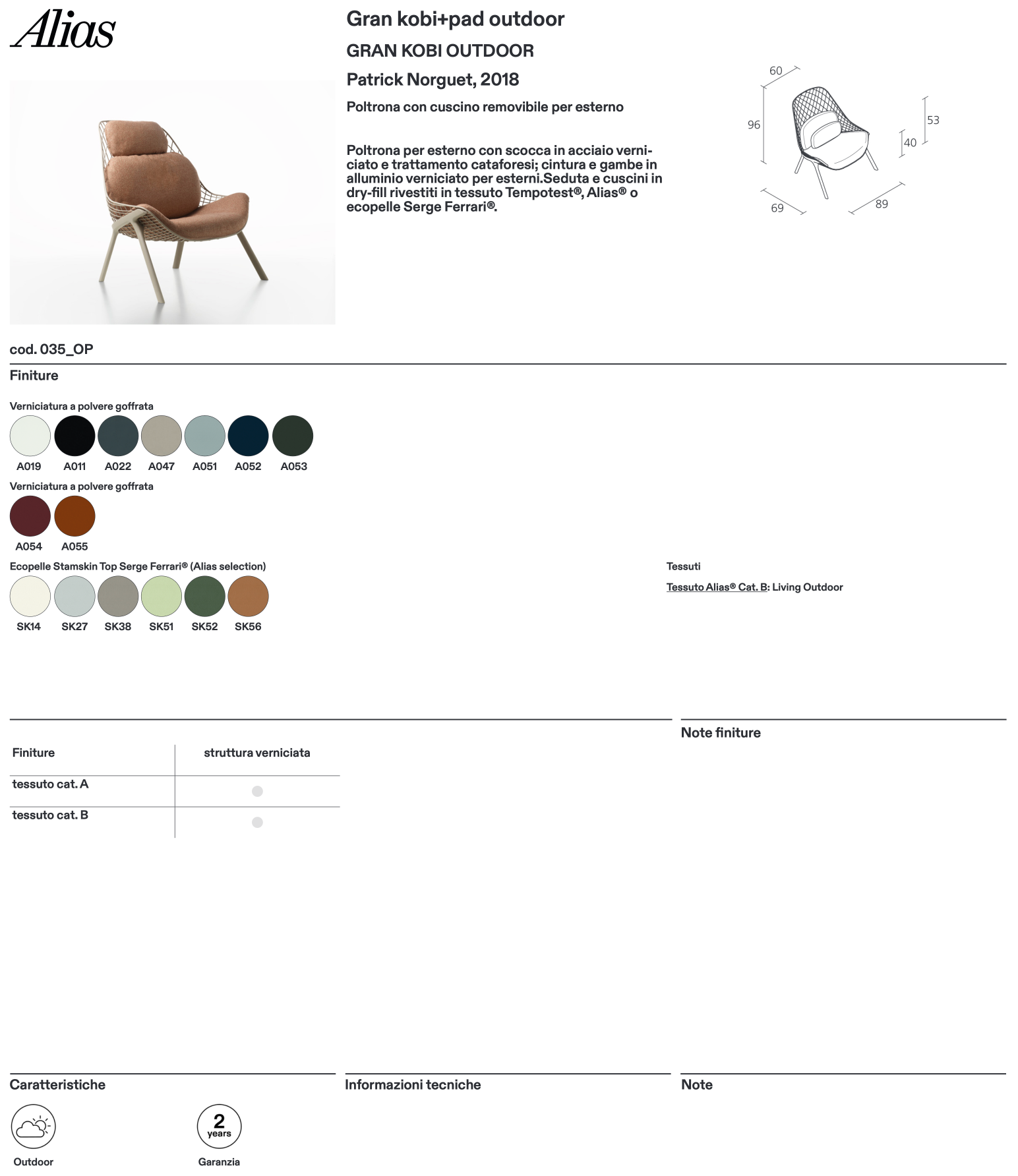 Gran kobi+pad poltrona