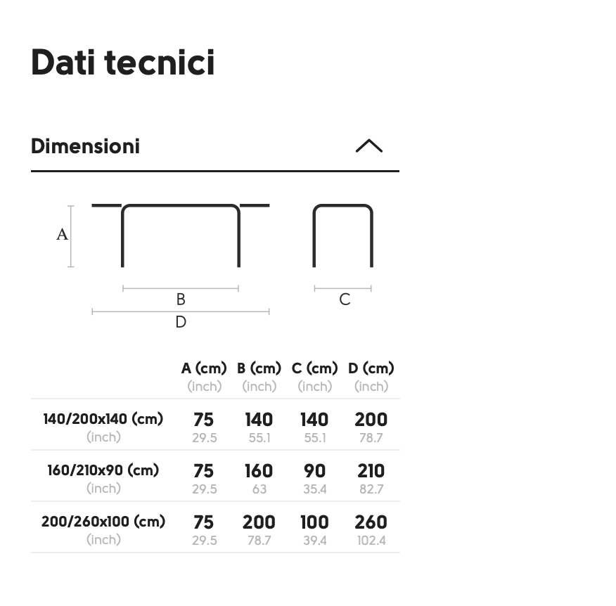 Akashi tavolo allungabile