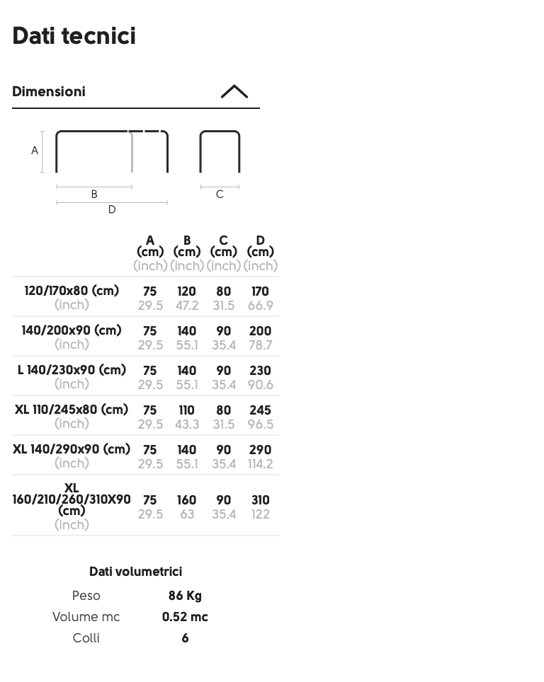 Blade tavolo allungabile