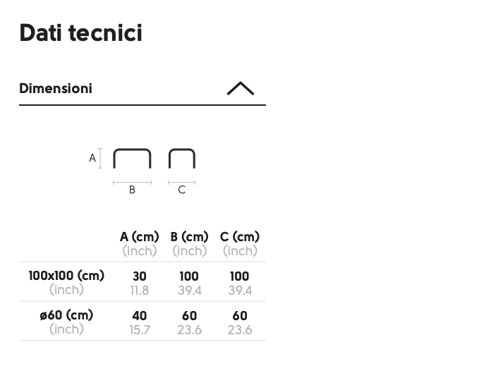 Coffee table Bolle Q100