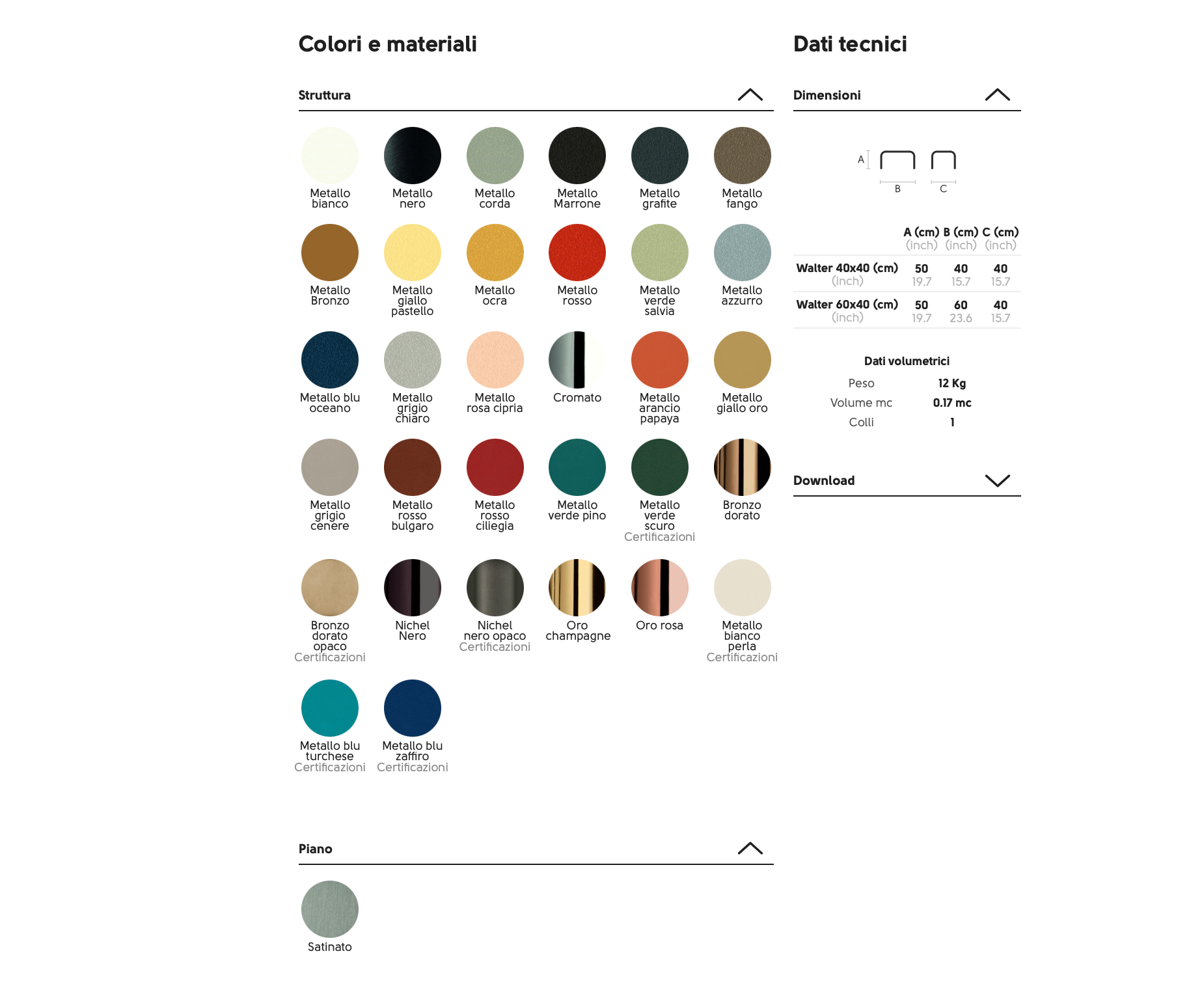 Walter Coffe Table tavolino