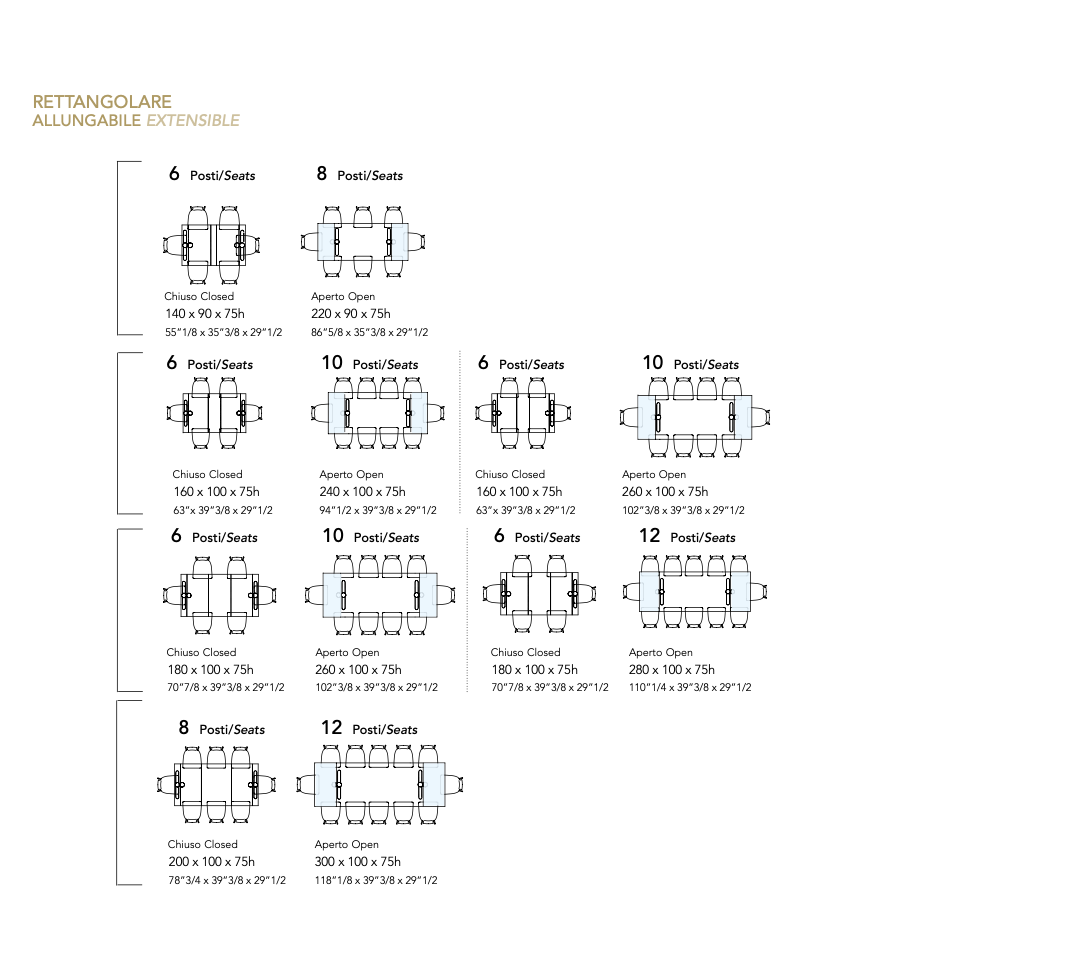 Policleto tavolo allungabile