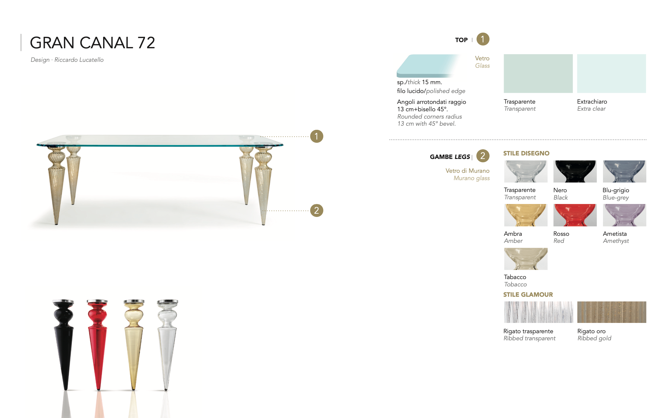 Gran Canal 72 tavolo