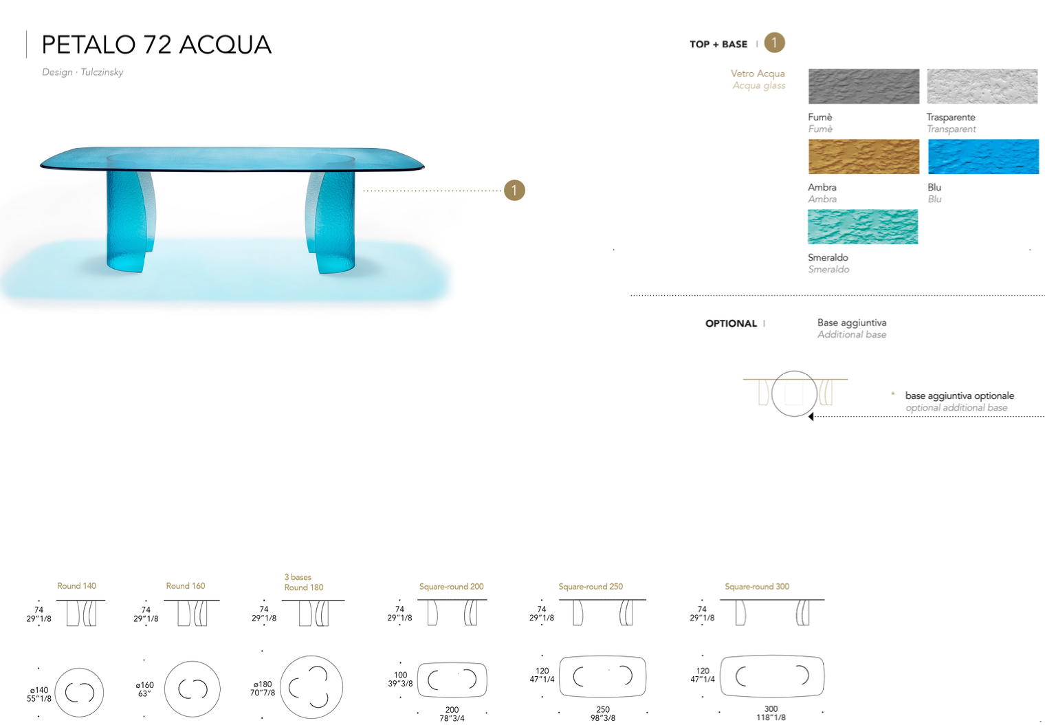 Petalo 72 Acqua tavolo