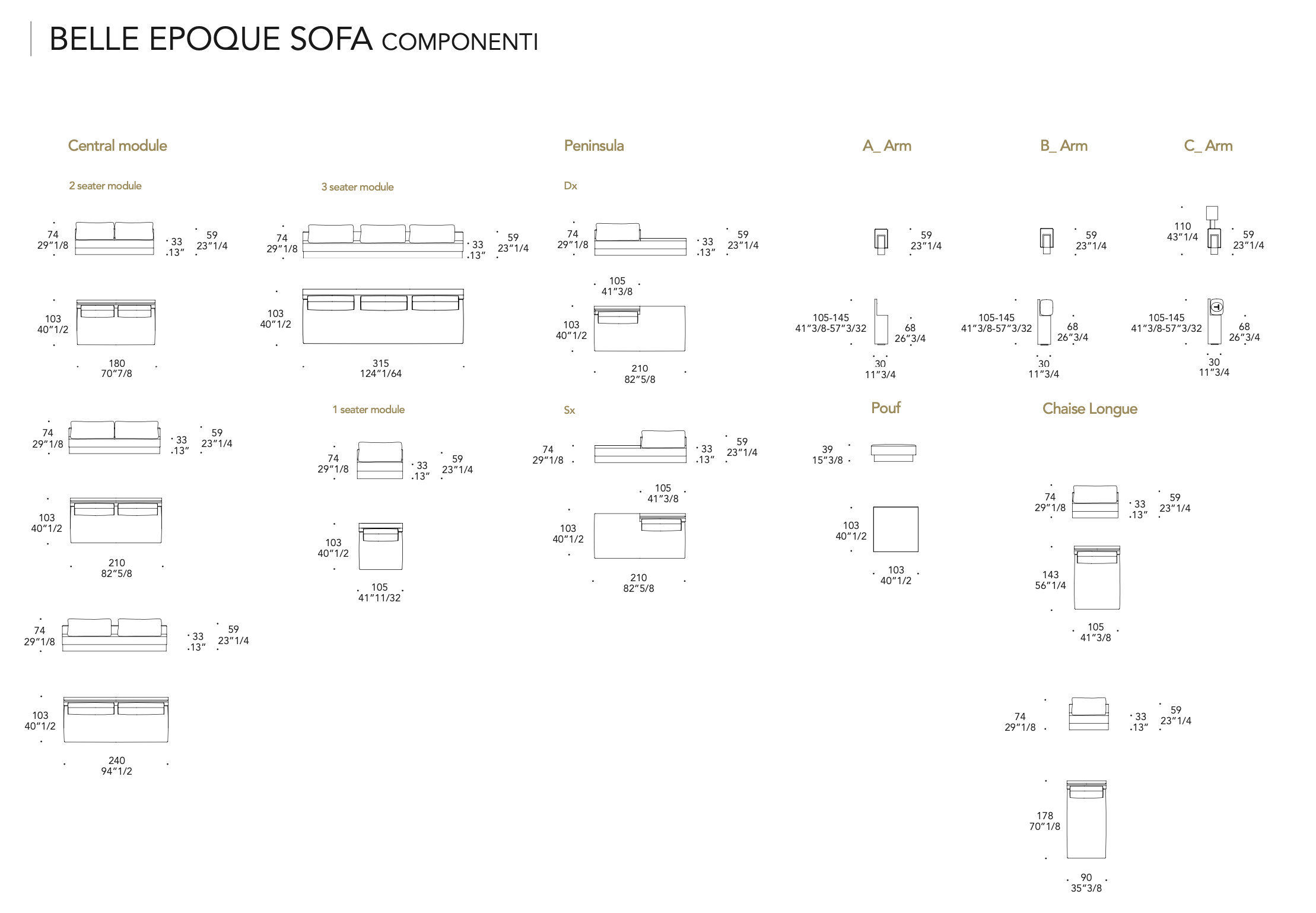 Belle Epoque Sofa divano