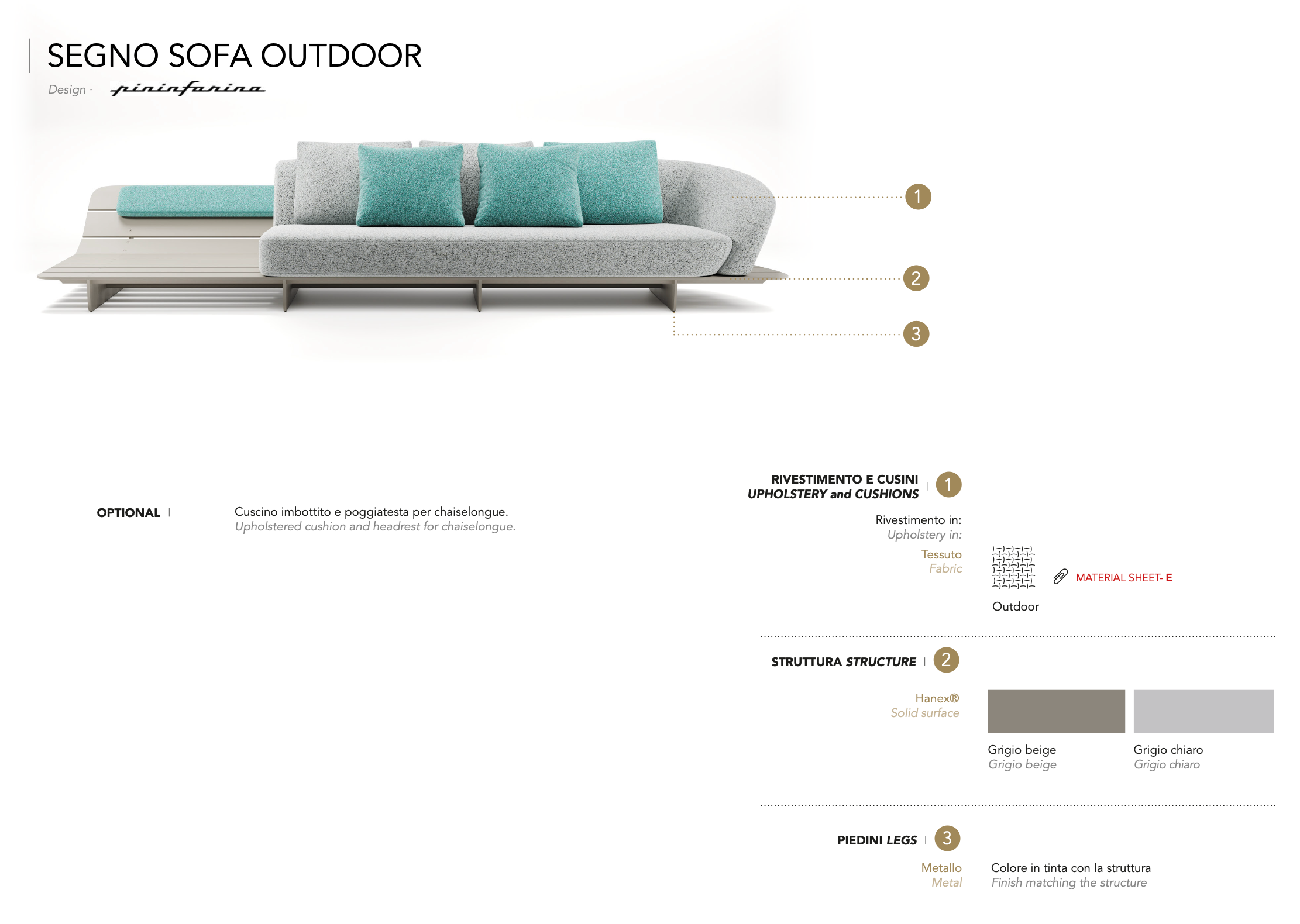 Segno Sofa divano outdoor