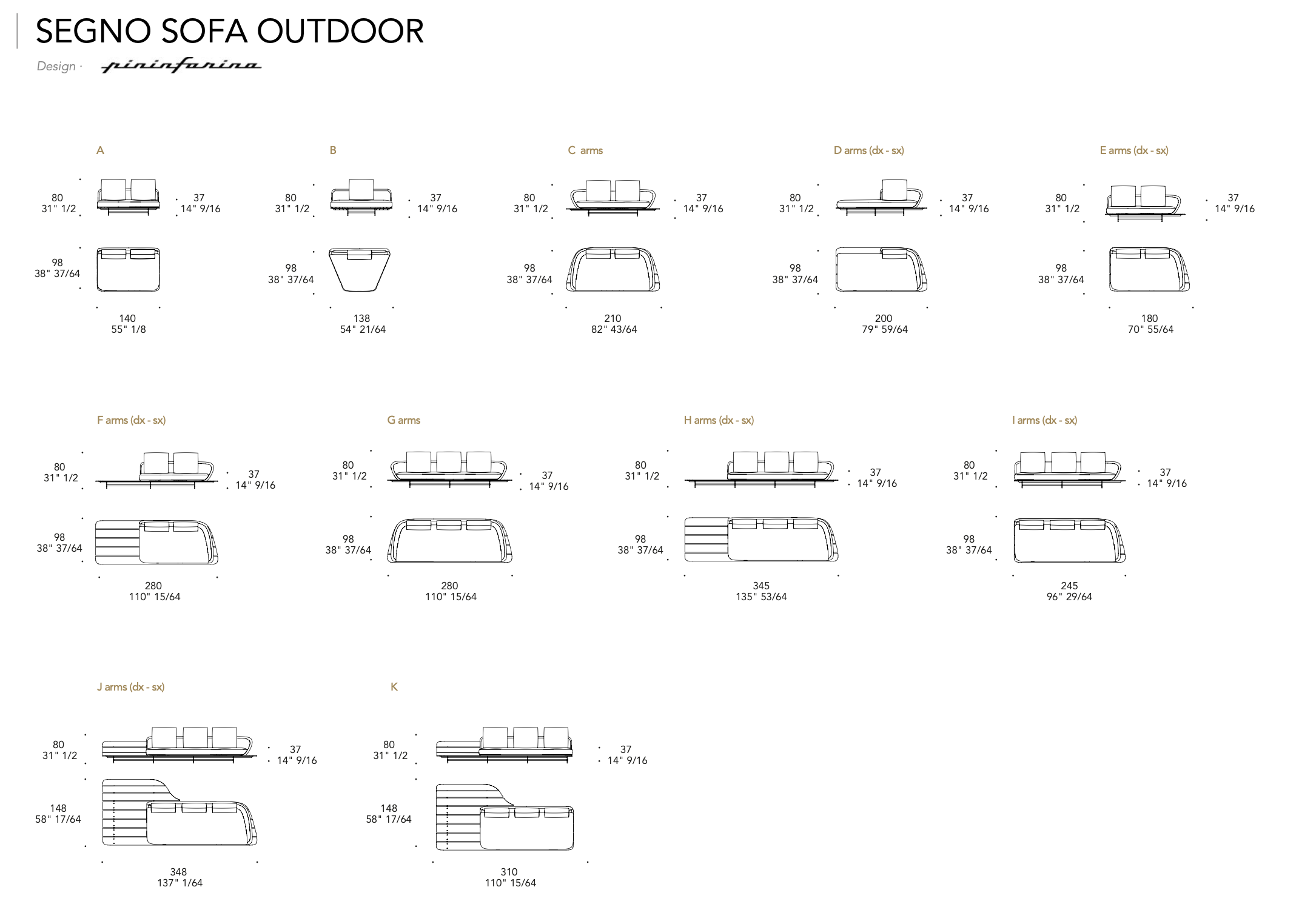 Segno Sofa divano outdoor