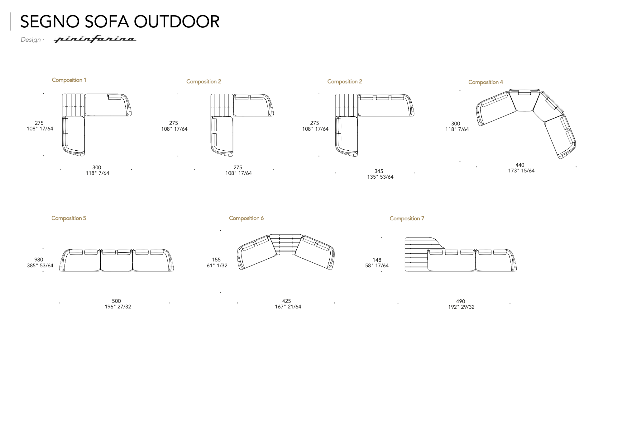 Segno Sofa divano outdoor