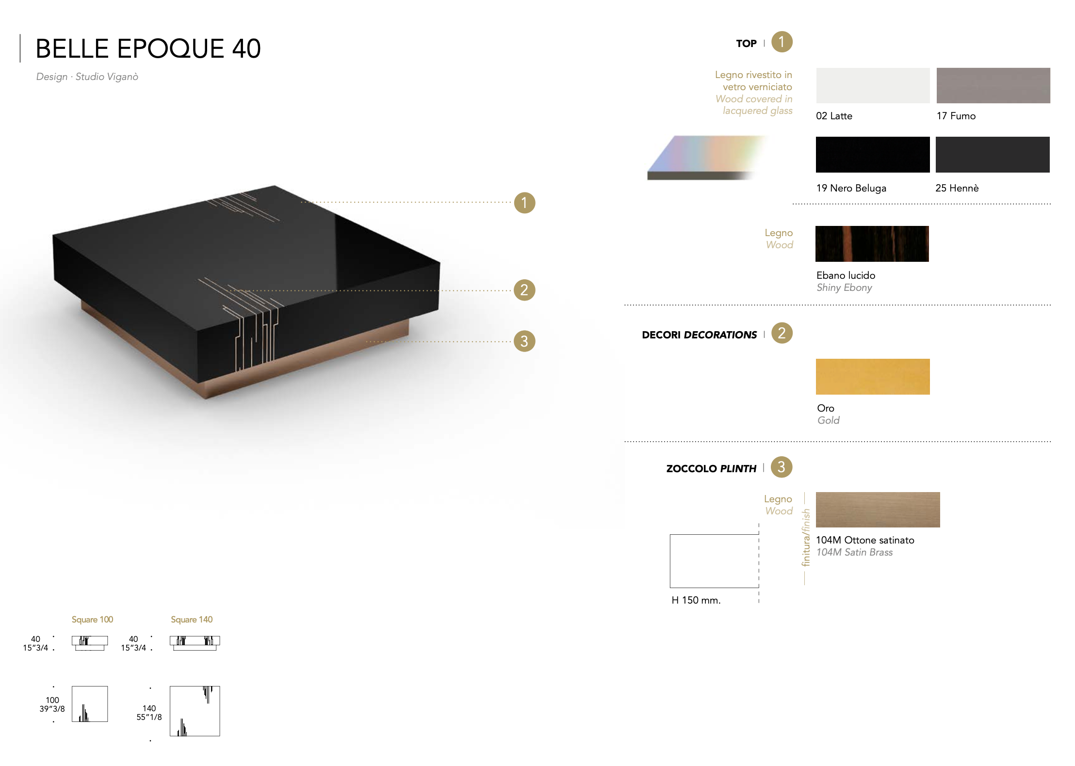 Belle Epoque 40 tavolino