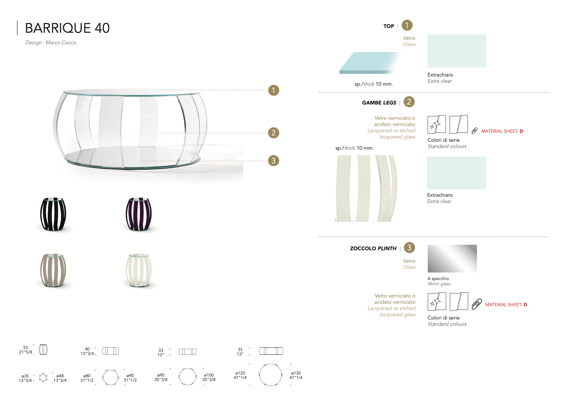 Barrique 40 tavolino