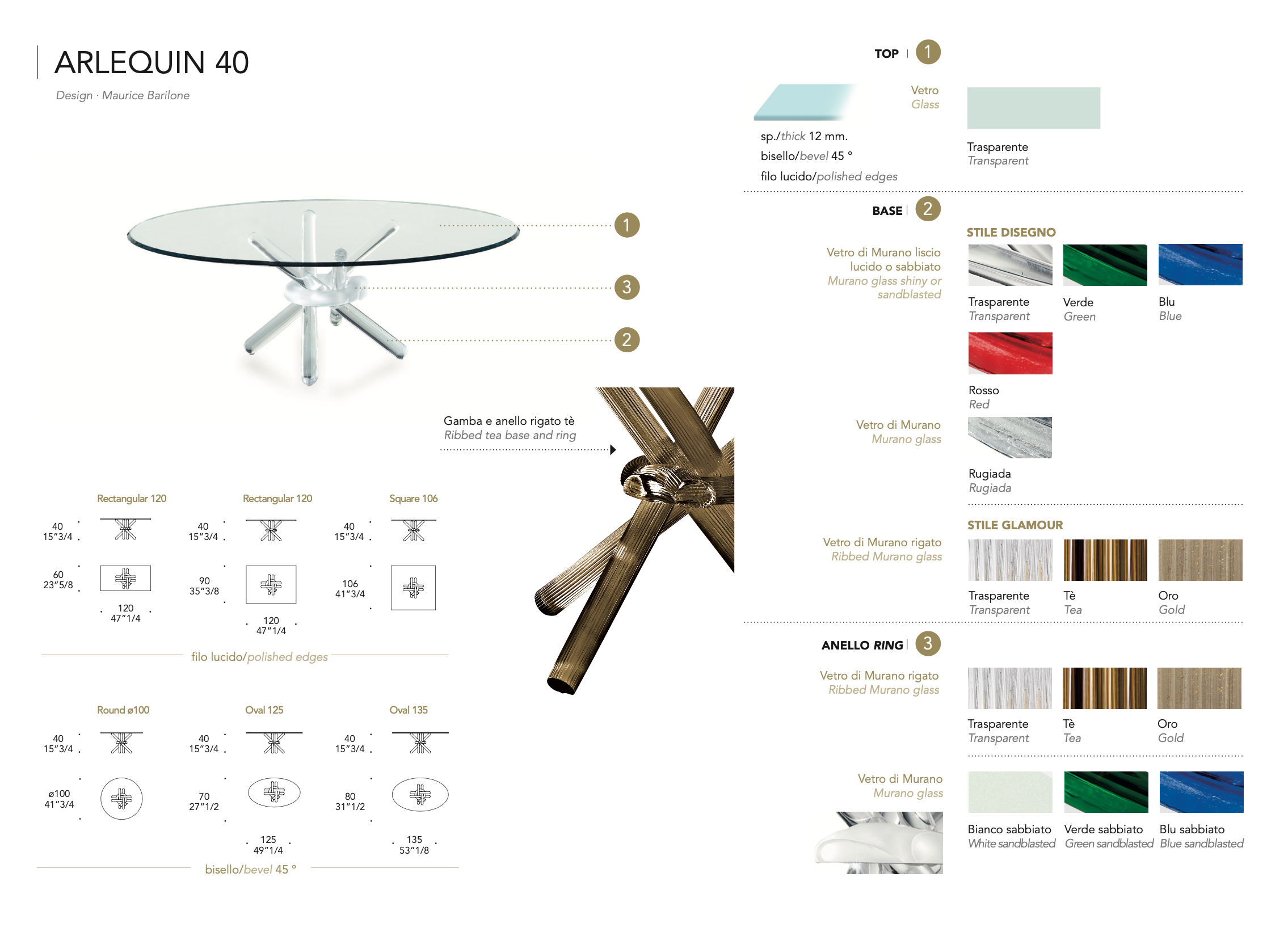 Arlequin 40 tavolino