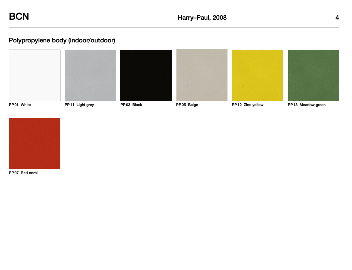 BCN Sedia e sgabello indoor/outdoor base su slitta