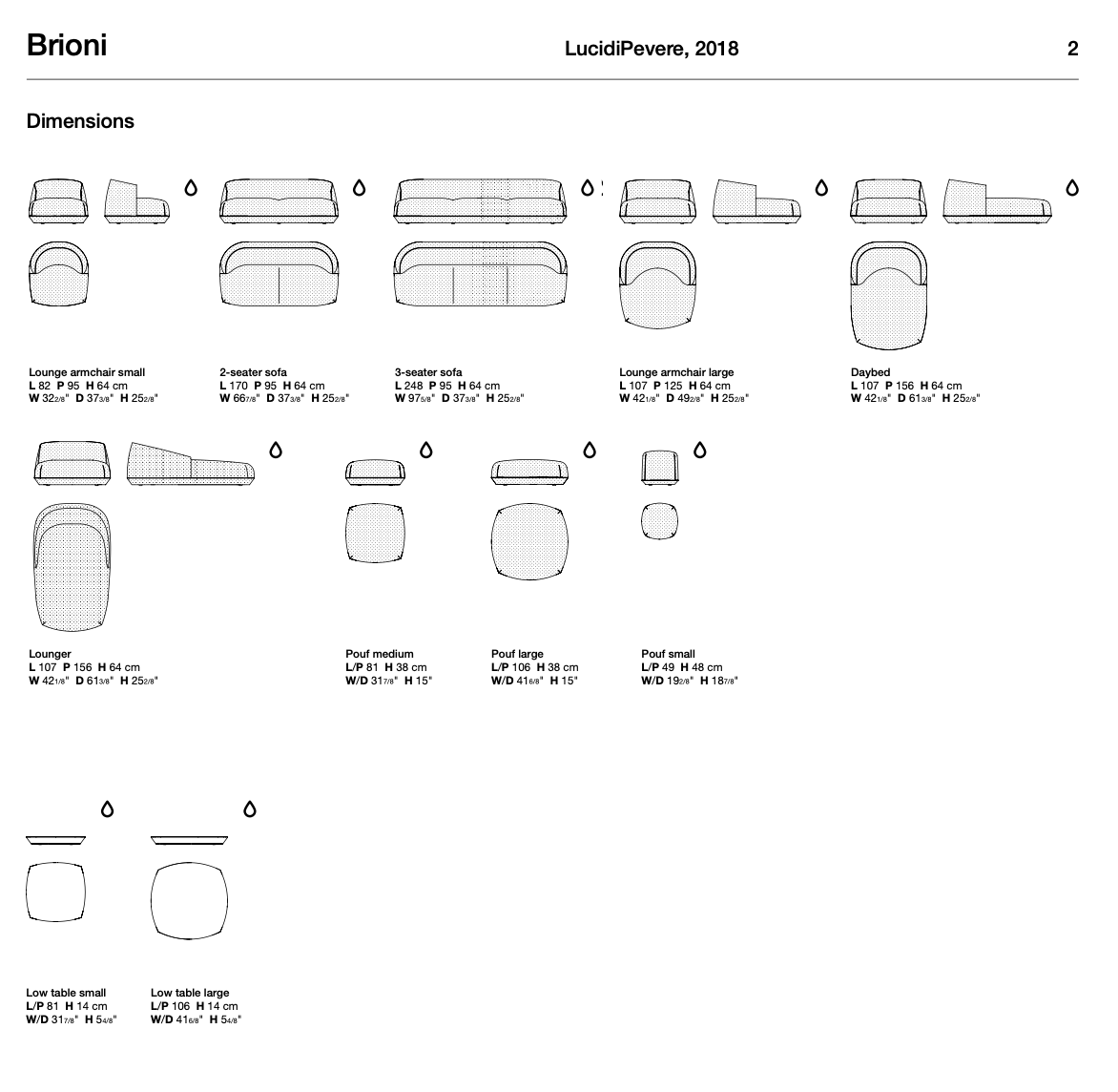 Brioni collezione sedute