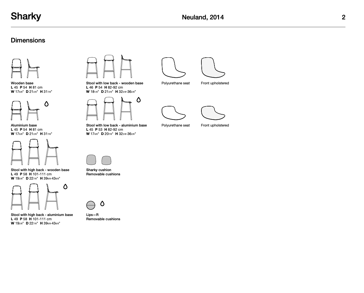 Sharky Alu sedia outdoor
