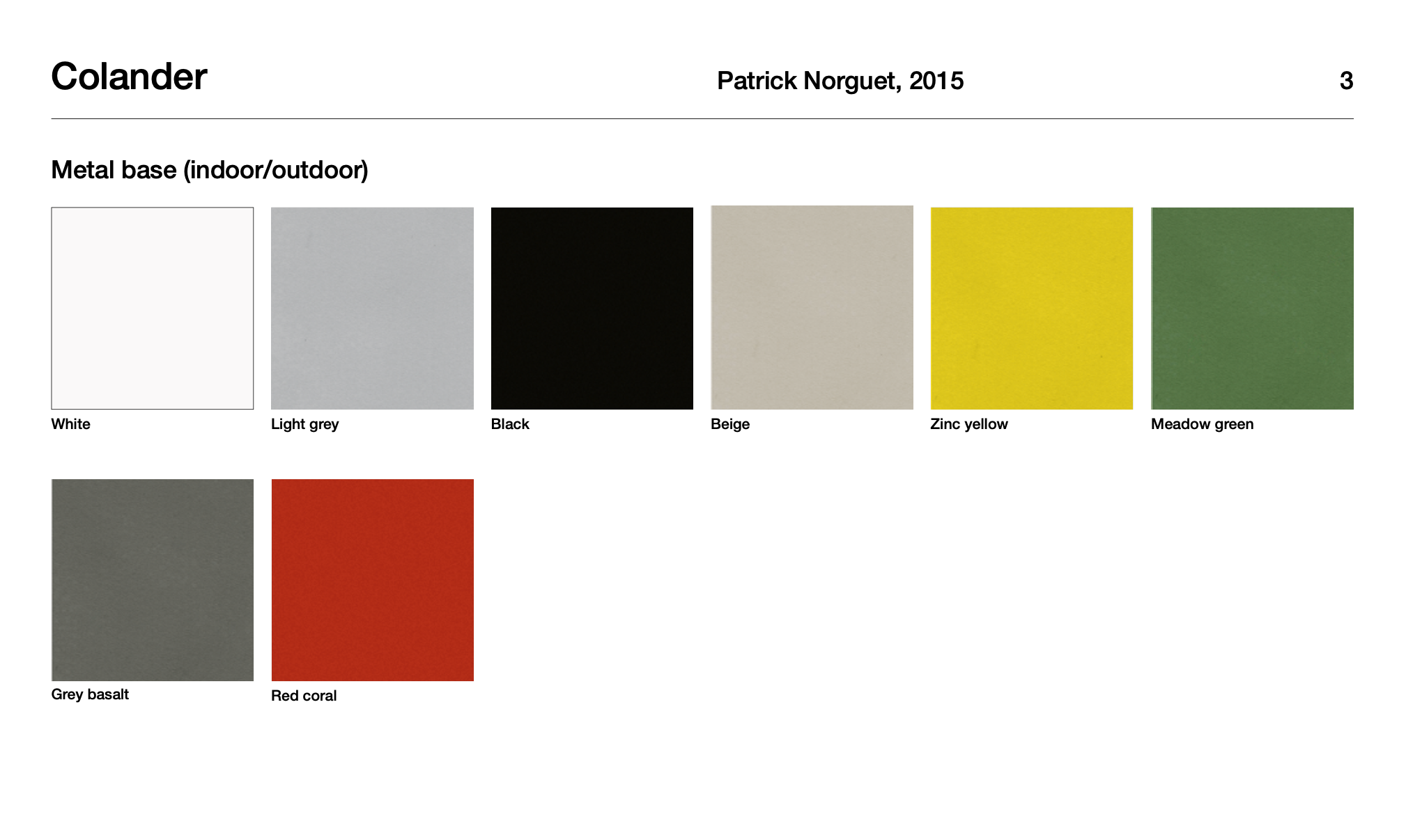 Colander sedia indoor/outdoor