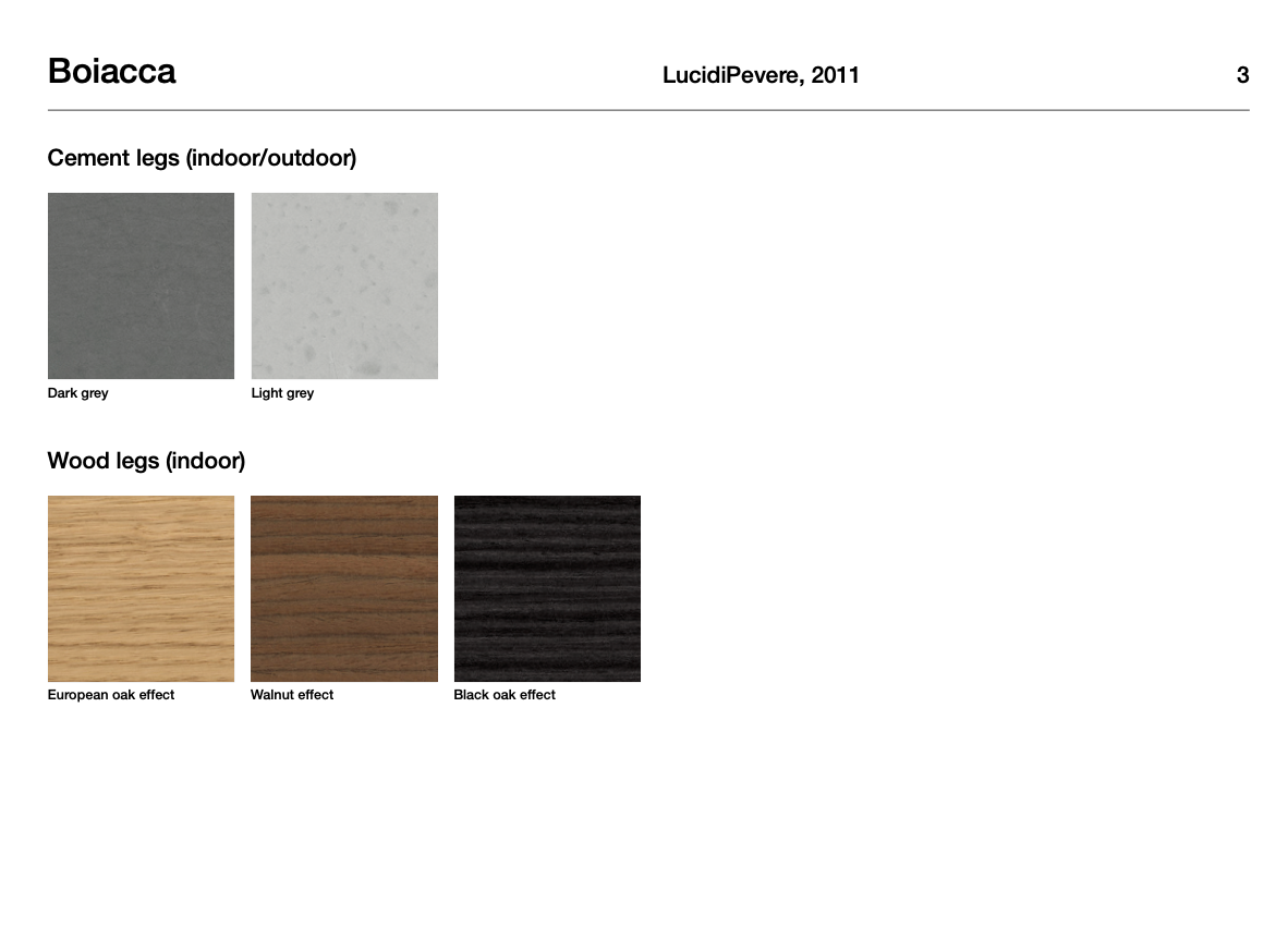 Boiacca Cemento tavolo