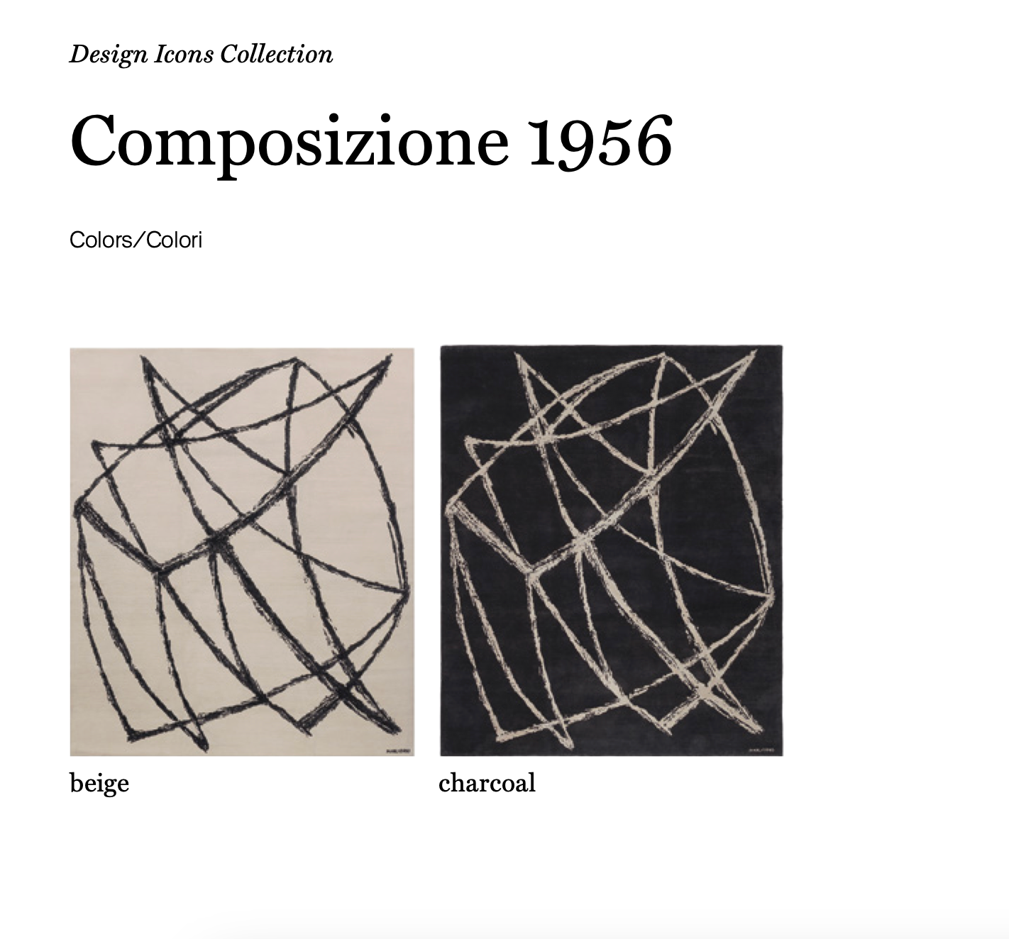 Composizione 1956 tappeto