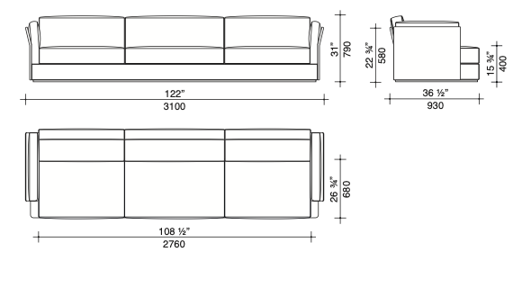 Groovy divano tessuto DA