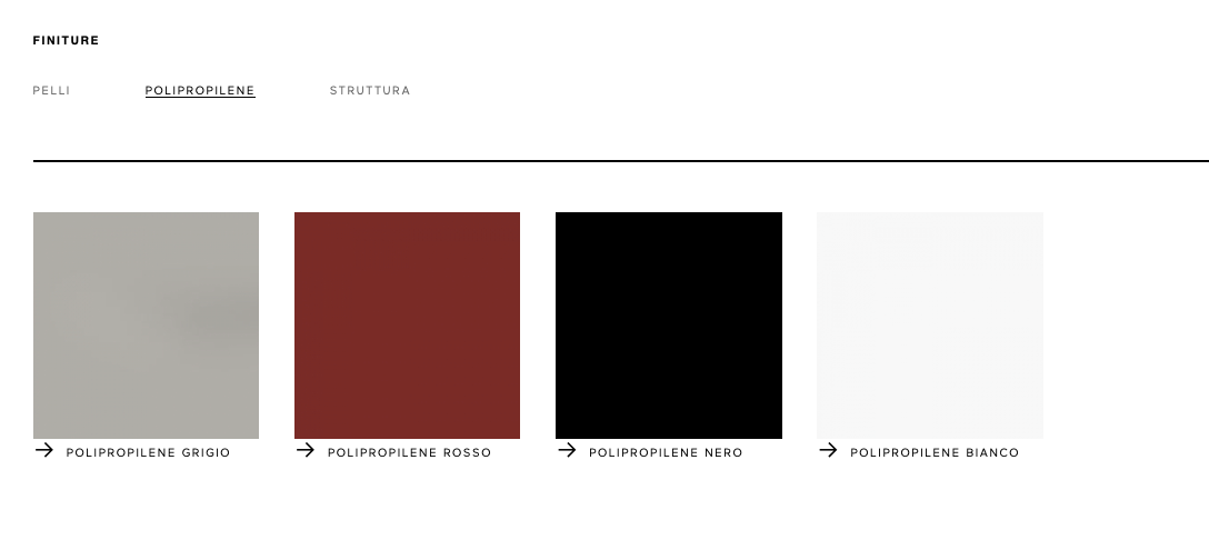 Ombra sedia polipropilene