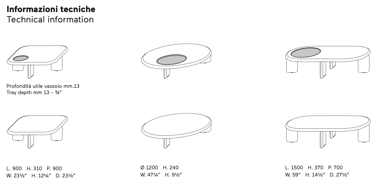 Orion tavolino Ø120 laccato opaco