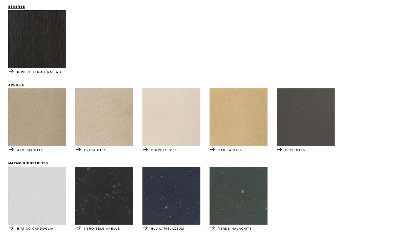 Oydo tavolino piano marmo/rovere/argilla