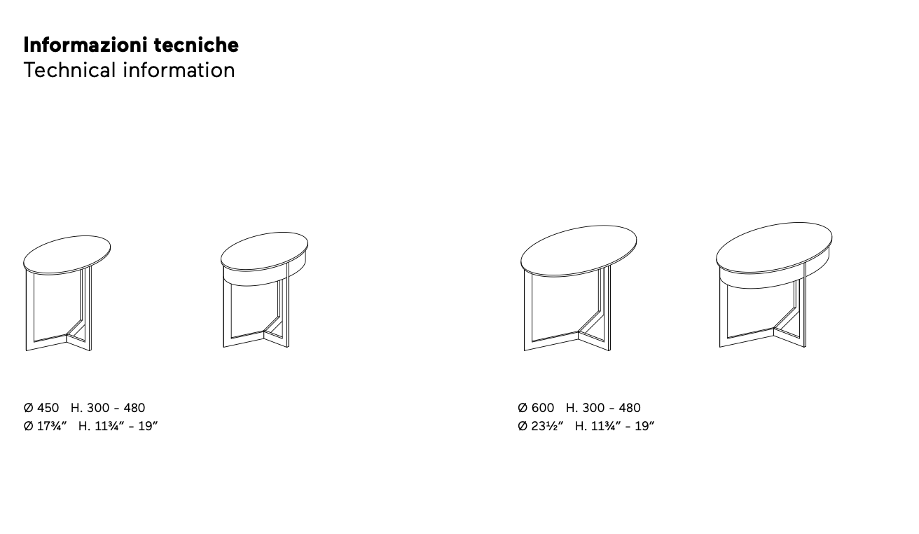 Sign tavolino con cassetto H.30 laccato lucido LCL