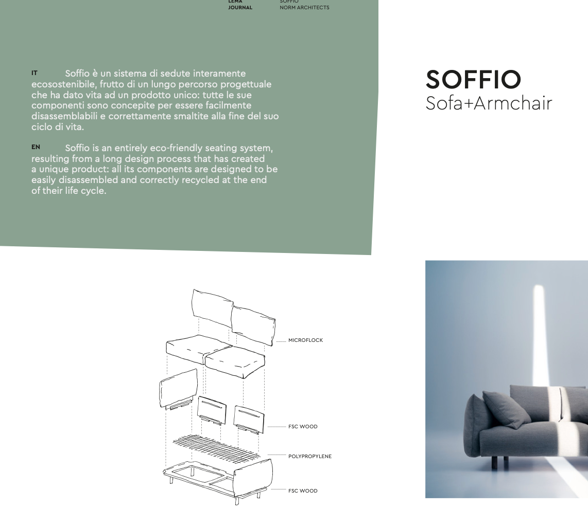 Soffio divano pelle basic