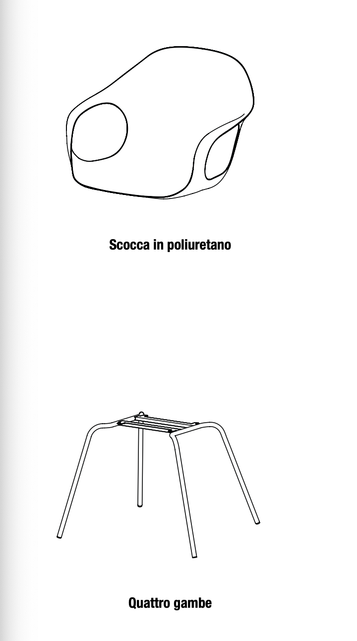 Elephant poltroncina quattro gambe