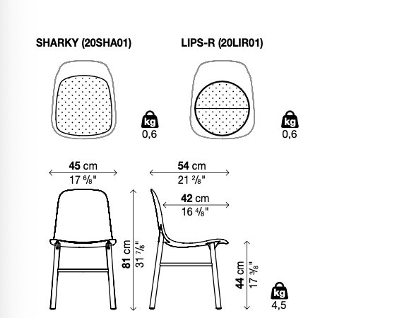 Sharky Alu sedia outdoor