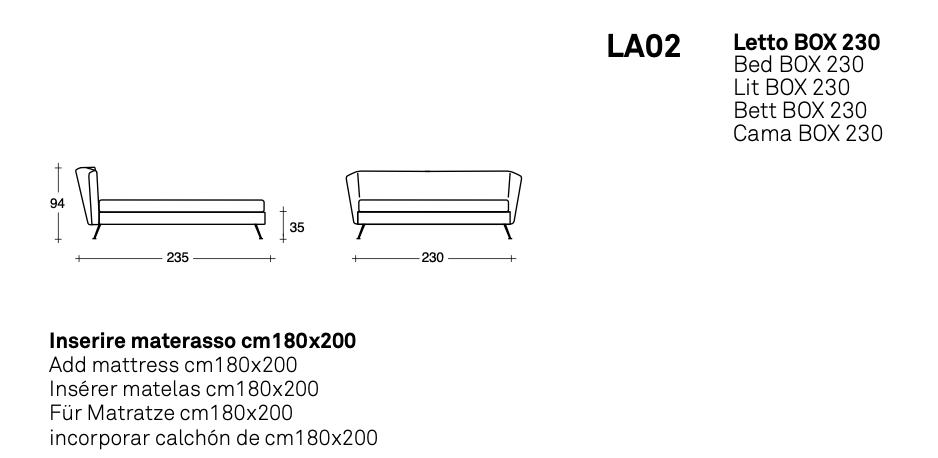 Duke letto pelle aida