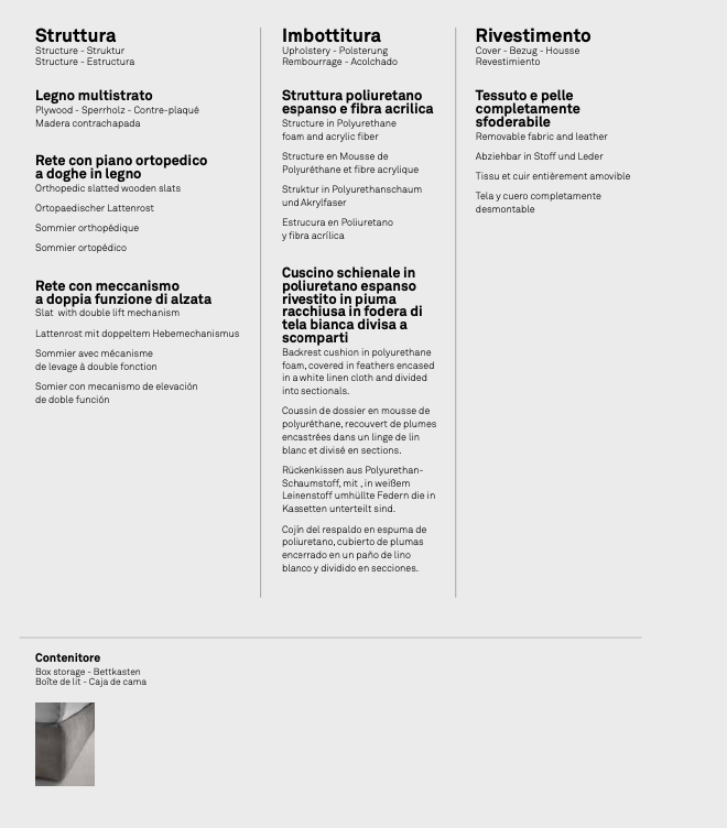 Wall letto pelle aida