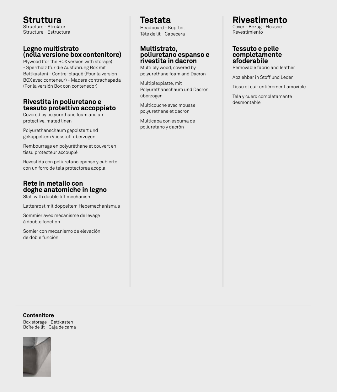 Terence letto pelle aida